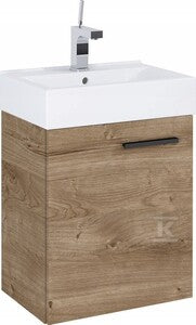 Zestaw szafka z umywalką TINY 45 1d dąb canela pdw (um. white)