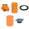 Studnia Diamir DN/OD 400 GŁADKA_ZESTAW: kineta zbiorcza TYP2 400xKG200 + trzon H=2m + teleskop H=40cm + właz żeliwny 315 kl.B125