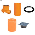 Studnia Diamir DN/OD 400 GŁADKA_ZESTAW: kineta przelotowa TYP1 400xKG160 + trzon H=6m + teleskop H=40cm + właz żeliwny 315 kl.D400