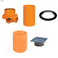 Studnia Diamir DN/OD 400 GŁADKA_ZESTAW: kineta zbiorcza TYP2 400xKG200 + trzon H=6m + teleskop H=40cm + właz żeliwny 315 kl.A15