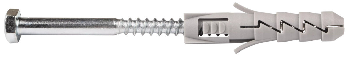 Kołek rozporowy FIX fi 10 z wkrętem z łbem sześciokątnym DIN 571 6,0x60 mm polipropylen