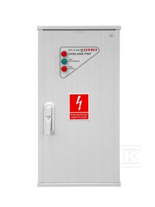 Przeciwpożarowy wyłącznik prądu CX2004-R-3P-100A-L-P-KS2.W2 z urządzeniem uruchamiającym UU PWP i sygnalizacyjnym US PWP