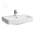 PRO S Umywalka ścienna 600 x 380 mm (compacto), powłoka LCC Activez otworem na baterię na środku, z otworem przelewowymszlifowany spód umywalki umożliwia postawienie na blacie (wymagany montaż umywalki do ściany)