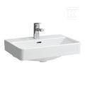 PRO S Umywalka ścienna 550 x 380 mm (compacto), powłoka LCC Activebez otworu na baterię, z otworem przelewowym