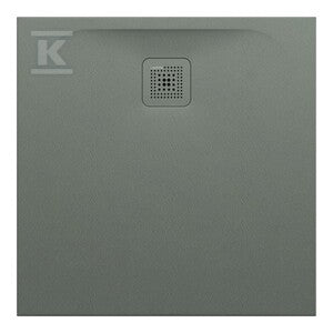 PRO brodzik kwadratowy 800 x 800 mm, z materiału kompozytowego MARBOND, beton architektoniczny