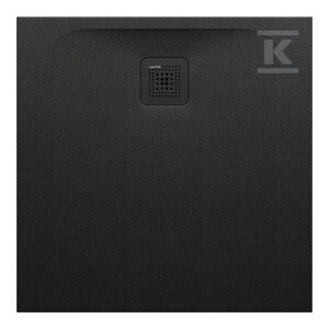 PRO brodzik kwadratowy 800 x 800 mm, z materiału kompozytowego MARBOND, czarny
