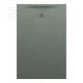 PRO brodzik prostokątny 1200 x 800 mm, z materiału kompozytowego MARBOND, beton architektoniczny z odpływem przy krótszym boku