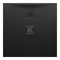 PRO brodzik kwadratowy 900 x 900 mm, z materiału kompozytowego MARBOND, czarny