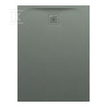 PRO brodzik prostokątny 1000 x 900 mm, z materiału kompozytowego MARBOND, beton architektoniczny z odpływem przy krótszym boku