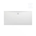 PRO brodzik prostokątny 1800 x 900 mm, z materiału kompozytowego MARBOND, białyz odpływem przy dłuższym boku