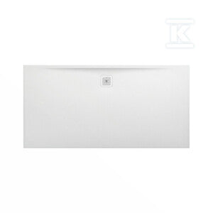 PRO brodzik prostokątny 1800 x 900 mm, z materiału kompozytowego MARBOND, białyz odpływem przy dłuższym boku