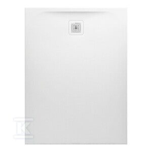 PRO brodzik prostokątny 1200 x 1000 mm, z materiału kompozytowego MARBOND, białyz odpływem przy krótszym boku