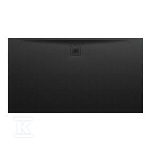 PRO brodzik prostokątny 1800 x 1000 mm, z materiału kompozytowego MARBOND, czarny z odpływem przy dłuższym boku