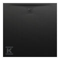 PRO brodzik kwadratowy 1200 x 1200 mm, z materiału kompozytowego MARBOND, czarny