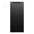 PRO brodzik prostokątny 1800 x 800 mm, z materiału kompozytowego MARBOND, czarnyz odpływem przy krótszym boku