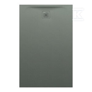 PRO brodzik prostokątny 1400 x 900 mm, z materiału kompozytowego MARBOND, beton architektoniczny z odpływem przy krótszym boku