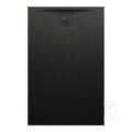 PRO brodzik prostokątny 1400 x 900 mm, z materiału kompozytowego MARBOND, czarny z odpływem przy krótszym boku