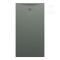 PRO brodzik prostokątny 1500 x 800 mm, z materiału kompozytowego MARBOND, beton architektoniczny architektoniczny z odpływem przy krótszym boku