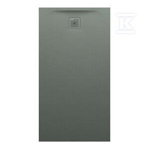 PRO brodzik prostokątny 1500 x 800 mm, z materiału kompozytowego MARBOND, beton architektoniczny architektoniczny z odpływem przy krótszym boku