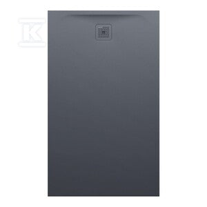 PRO brodzik prostokątny 1500 x 900 mm, z materiału kompozytowego MARBOND, grafitowy z odpływem przy krótszym boku