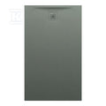 PRO brodzik prostokątny 1500 x 900 mm, z materiału kompozytowego MARBOND, beton architektoniczny architektoniczny z odpływem przy krótszym boku