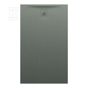 PRO brodzik prostokątny 1500 x 900 mm, z materiału kompozytowego MARBOND, beton architektoniczny architektoniczny z odpływem przy krótszym boku