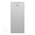 PRO brodzik prostokątny 1600 x 700 mm, z materiału kompozytowego MARBOND, jasnoszary z odpływem przy krótszym boku