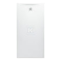 PRO brodzik prostokątny 1600 x 800 mm, z materiału kompozytowego MARBOND, biały z odpływem przy krótszym boku