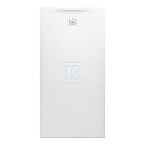 PRO brodzik prostokątny 1600 x 800 mm, z materiału kompozytowego MARBOND, biały z odpływem przy krótszym boku