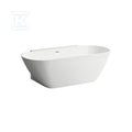 LUA wanna przyścienna Back to wall 1700 x 850 mm, MARBOND, zintegrowany przelew, korek klik-klak chrom w komplecie, półka odstawcza na dłuższym boku, kolor biały połysk