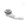 Płaski zestaw odpływowy do brodzika o 90 mm, wys. 80 mm, bez osłony, przepływ 0,6l/s