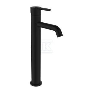 LUA bateria umywalkowa jednouchwytowa L, funkcja Eco+ 135mm, bez korka, czarny mat