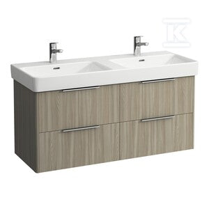 BASE szafka podumywalkowa 1200, 4x szuflada soft close, pod umywalkę podwójną, wiąz jasnyWymiary (szer./gł./wys.): 1160x440x530 mm