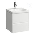 LANI szafka podumywalkowa 500, 2 szuflady, pasuje do umywalki LUA 810081, kolor specjalnyWymiary (szer./gł./wys.): 480x440x515 mm