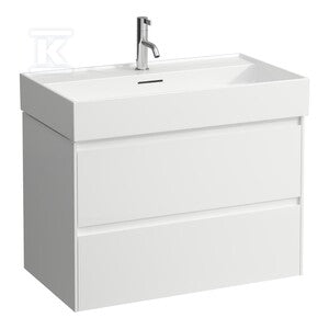 LANI szafka podumywalkowa 800, 2 szuflady, pasuje do umywalki LUA 810087, biały połyskWymiary (szer./gł./wys.): 785x440x515 mm