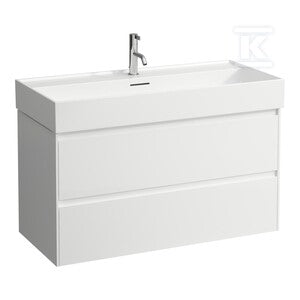 LANI szafka podumywalkowa 1000, 2 szuflady, pasuje do umywalki LUA 810089, kolor specjalnyWymiary (szer./gł./wys.): 985x450x515 mm