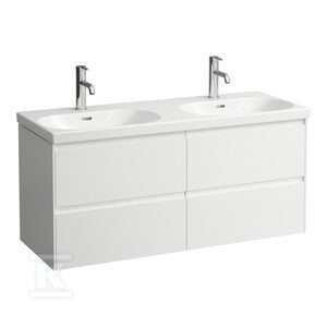 LANI szafka podumywalkowa 1200, 4 szuflady, pasuje do umywalki LUA 814081, biały matWymiary (szer./gł./wys.): 1180x515x450 mm
