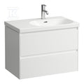 LANI szafka podumywalkowa 750, 2 szuflady, do umywalki LUA z niecką z lewej strony 817085 multikolorWymiary (szer./gł./wys.): 735x450x515 mm