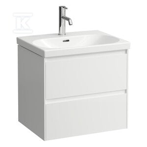 LUA Umywalka ścienna 600 x 460 mm, powłoka LCCz otworem na baterię, z otworem przelewowym