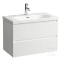 LUA Umywalka ścienna 800 x 460 mm, powłoka LCCz otworem na baterię, z otworem przelewowym
