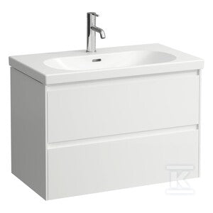 LUA Umywalka ścienna 800 x 460 mm, powłoka LCCz otworem na baterię, z otworem przelewowym