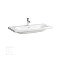 LUA Umywalka ścienna 1000 x 460 mm, powłoka LCCz 2 otworami na baterie z jednym otworem przelewowym