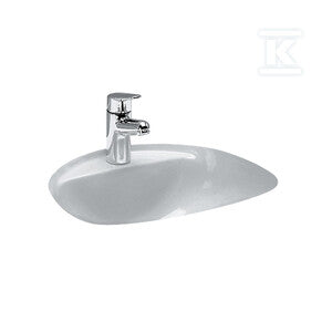 BIJOU Umywalka podblatowa 520 x 455 mmz otworem na baterię na środkuwymiar wycięcia w blacie 480 x 400 mm
