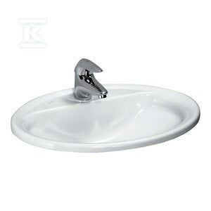 PRO Umywalka blatowa 560 x 440 mmz otworem na baterię na środku