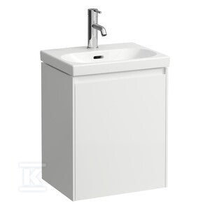 LUA Mała umywalka ścienna 450 x 340 mm, powłoka LCCz otworem na baterię, z otworem przelewowym