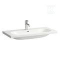LUA Umywalka ścienna 1000 x 460 mm, powłoka LCCszlifowany spód umożliwiający postawienie na blaciez otworem na baterię, z otworem przelewowym