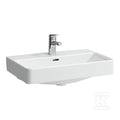 PRO S Umywalka ścienna 600 x 380 mm (compacto)z otworem na baterię na środku, z otworem przelewowymszlifowany spód umywalki umożliwia postawienie na blacie (wymagany montaż umywalki do ściany)