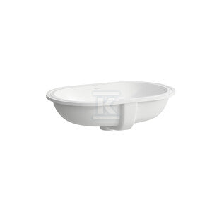 SAVOY Umywalka podblatowa owalna 575 x 375 mm, kolor biały matowywymiar wycięcia w blacie 510 x 310 mmbez otworu na baterię, nieszkliwiona z zewnątrz, szlifowana