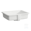 SAVOY Umywalka podblatowa prostokątna 500 x 395 mm, kolor biały matowywymiar wycięcia w blacie 440 x 330 mmbez otworu na baterię, szkliwiona z zewnątrz