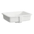 SAVOY Umywalka podblatowa prostokątna 500 x 395 mm,wymiar wycięcia w blacie 440 x 330 mmbez otworu na baterię, nieszkliwiona z zewnątrz, szlifowana